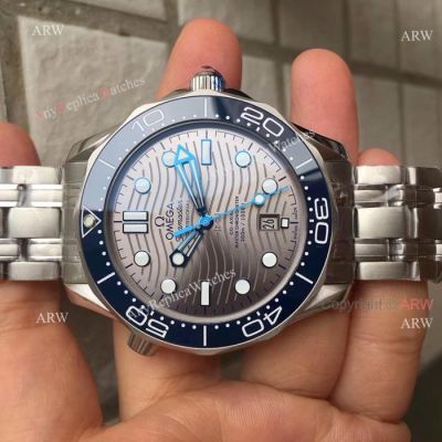2018 New Style Omega Seamaster Diver 300m Grey Dial Swiss 8800 Watch